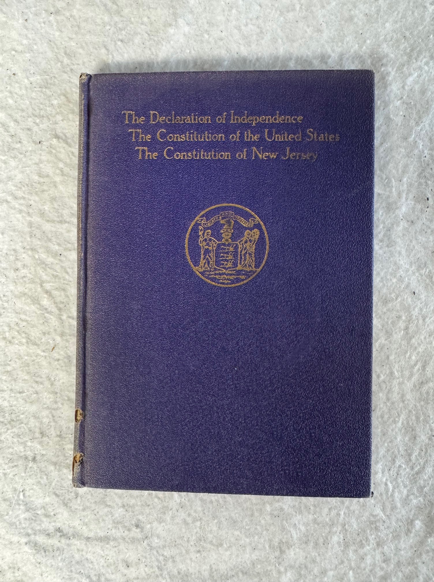 Old Book – The Declaration of Independence & Constitution