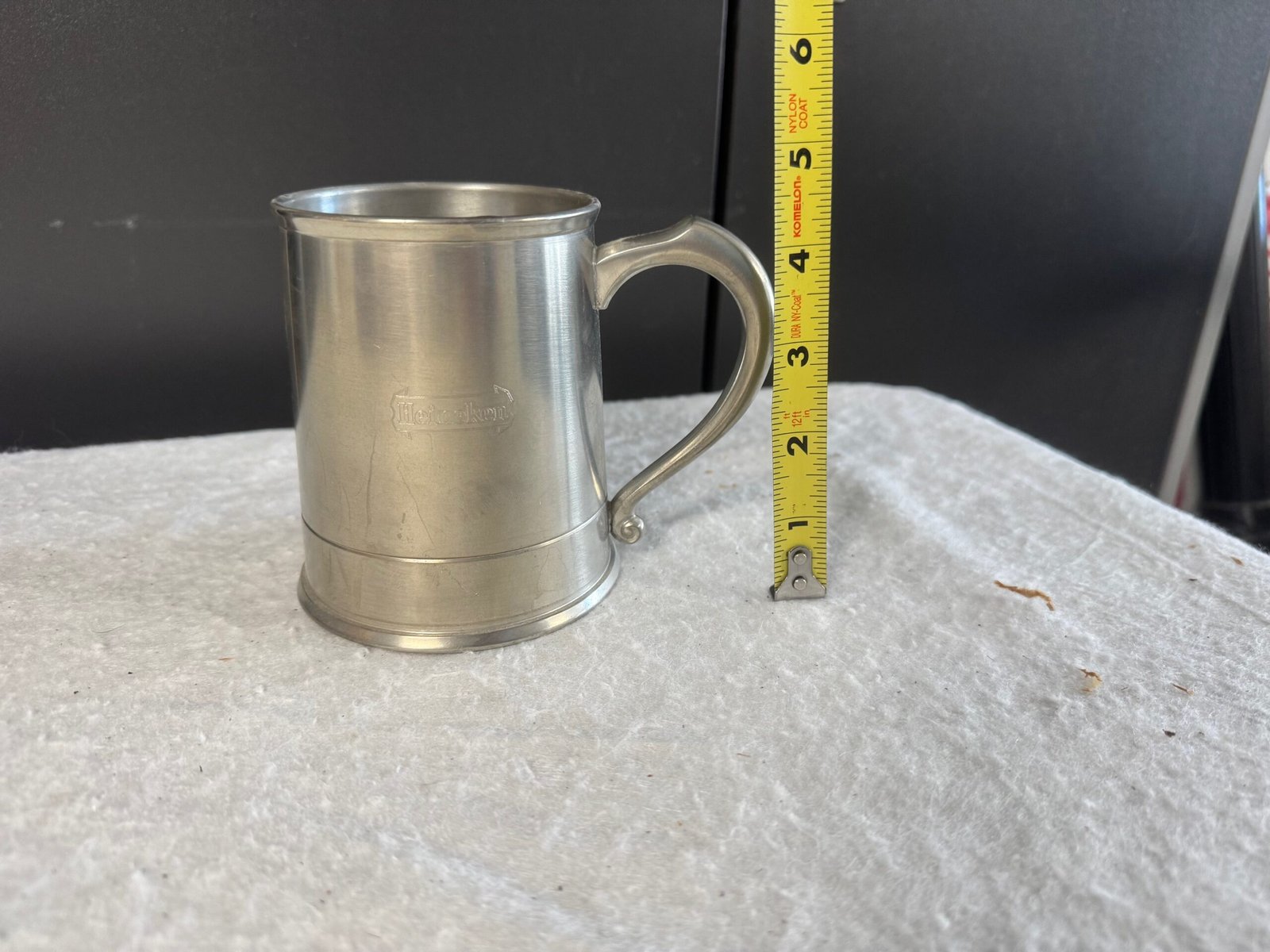 Stainless Steel Heineken Stein – 5” Tall