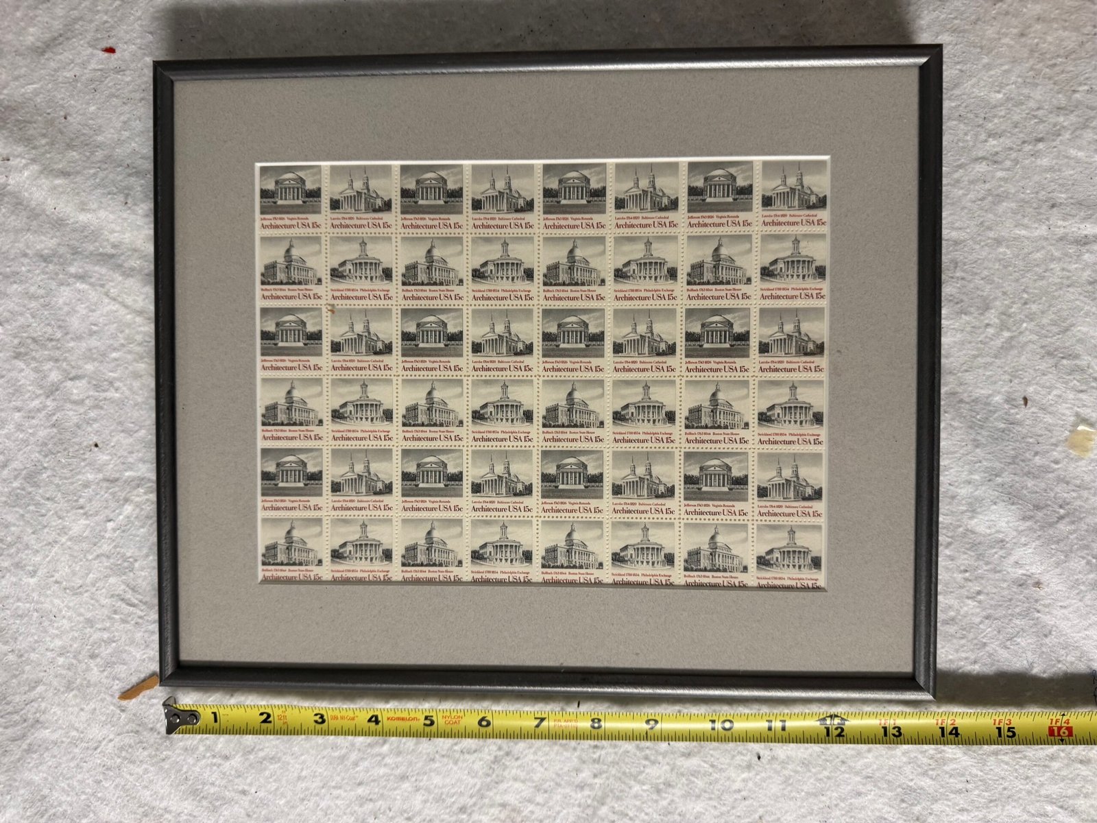 Collectible Framed Stamps – “Architecture USA” 15 Cent Stamp