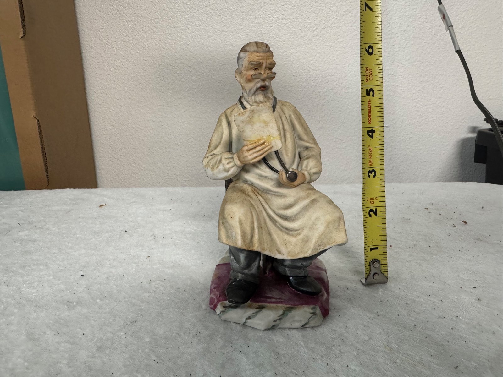 Ceramic Doctor Figurine (see pic of bottom for maker)