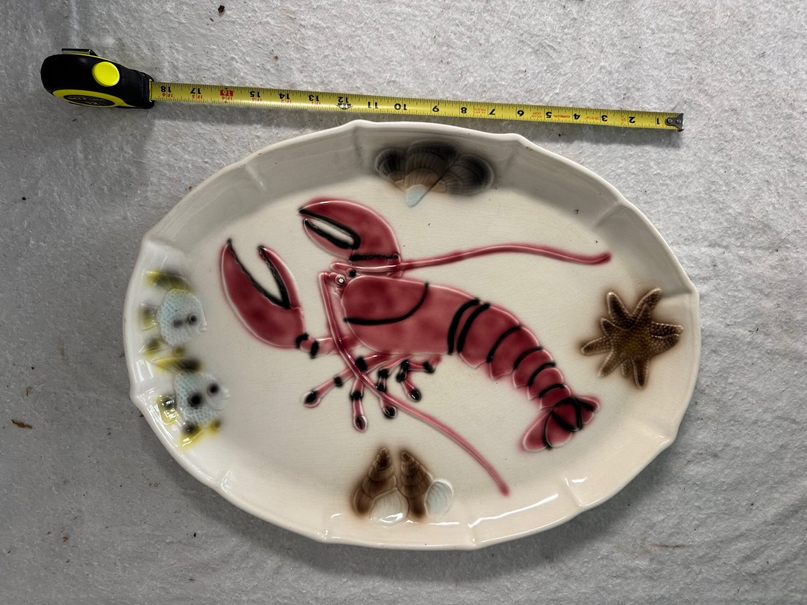 Hand Painted Lobster Platter 1