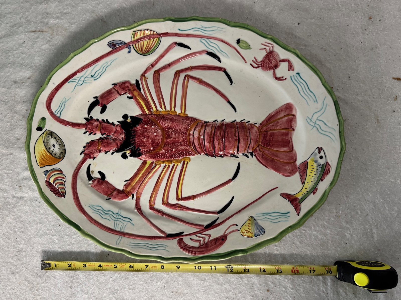 Hand Painted Lobster Platter 2