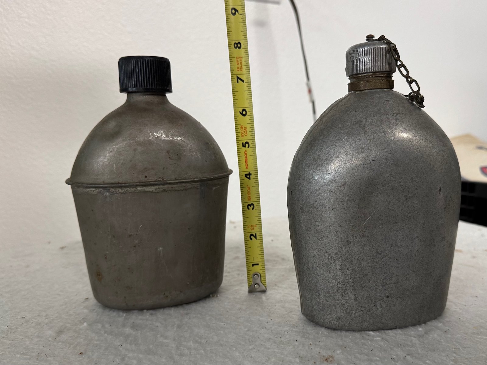 Vintage Tin/Metal Army Flasks