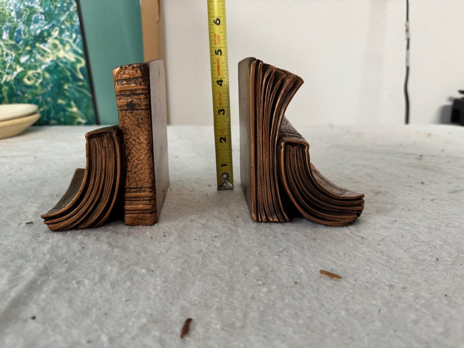 Copper Metal Book bookends