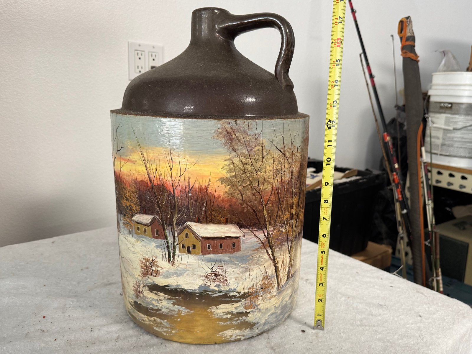 Hand Painted Ceramic Jug