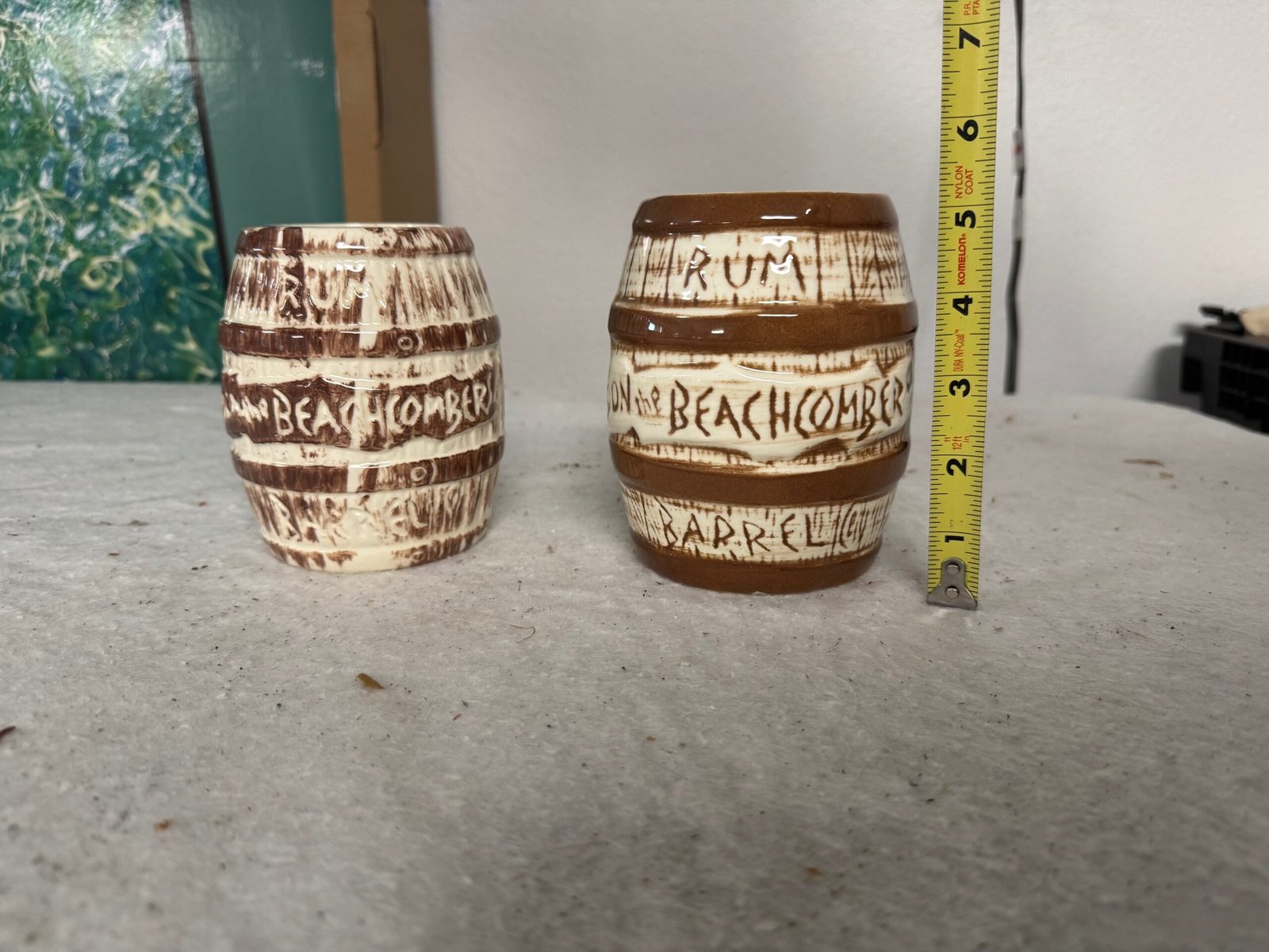 Tiki Rum Barrel Beachcomber Ceramic Beer mugs/Vases/Decor