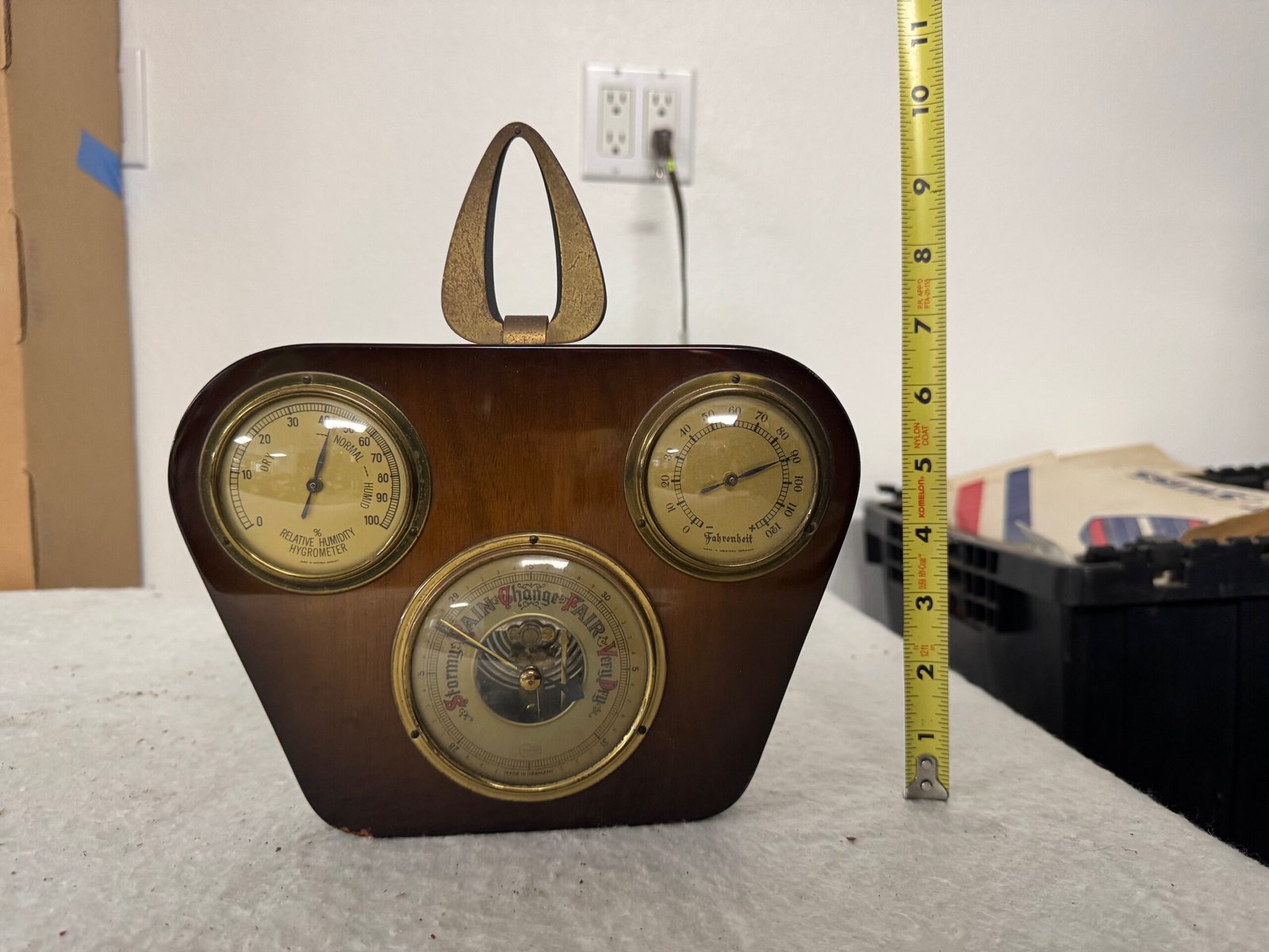 Vintage Bad Ass Clock (wood & metal)