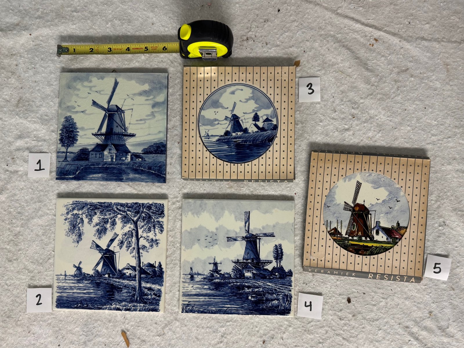 Hand Painted Ceramic Tiles from Holland