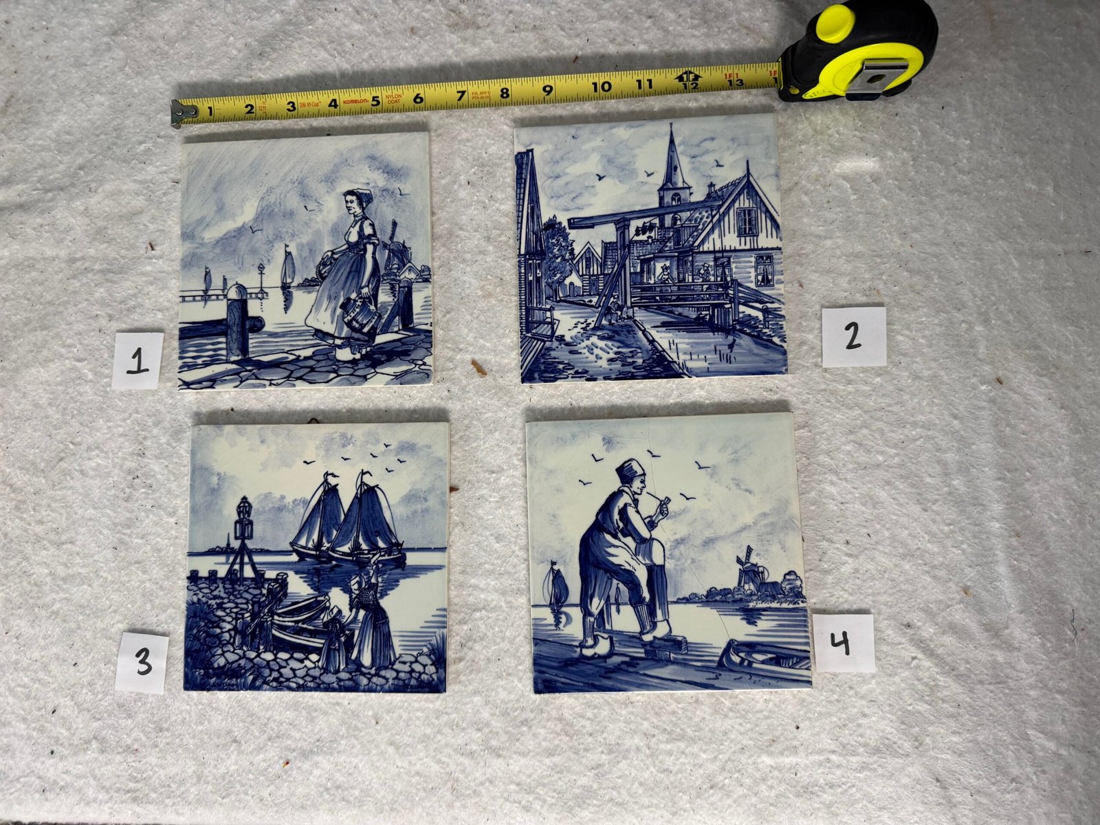 Ceramic Handpainted Holland Tiles – 2nd set