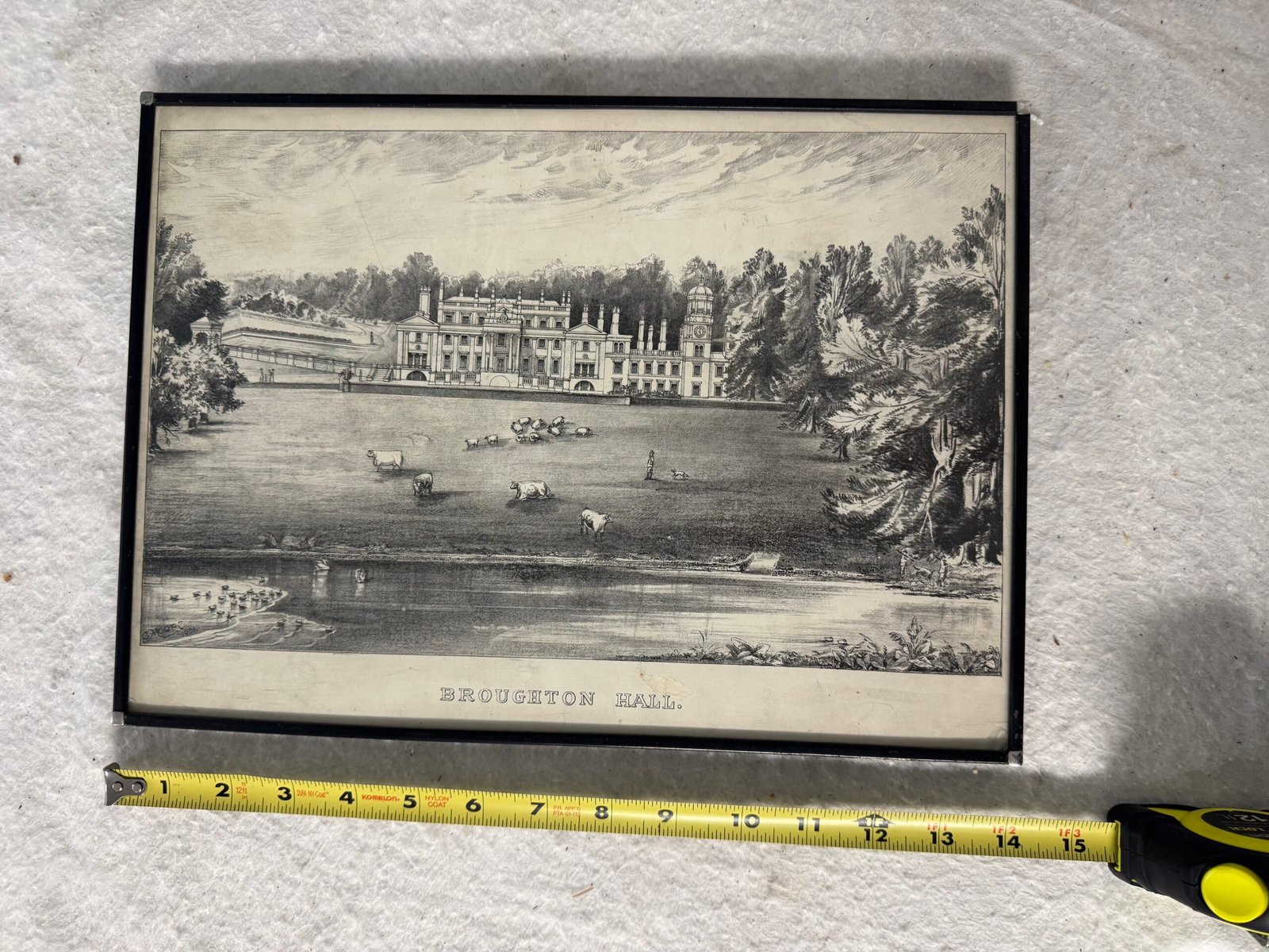 Framed Art Print of Broughton Hall