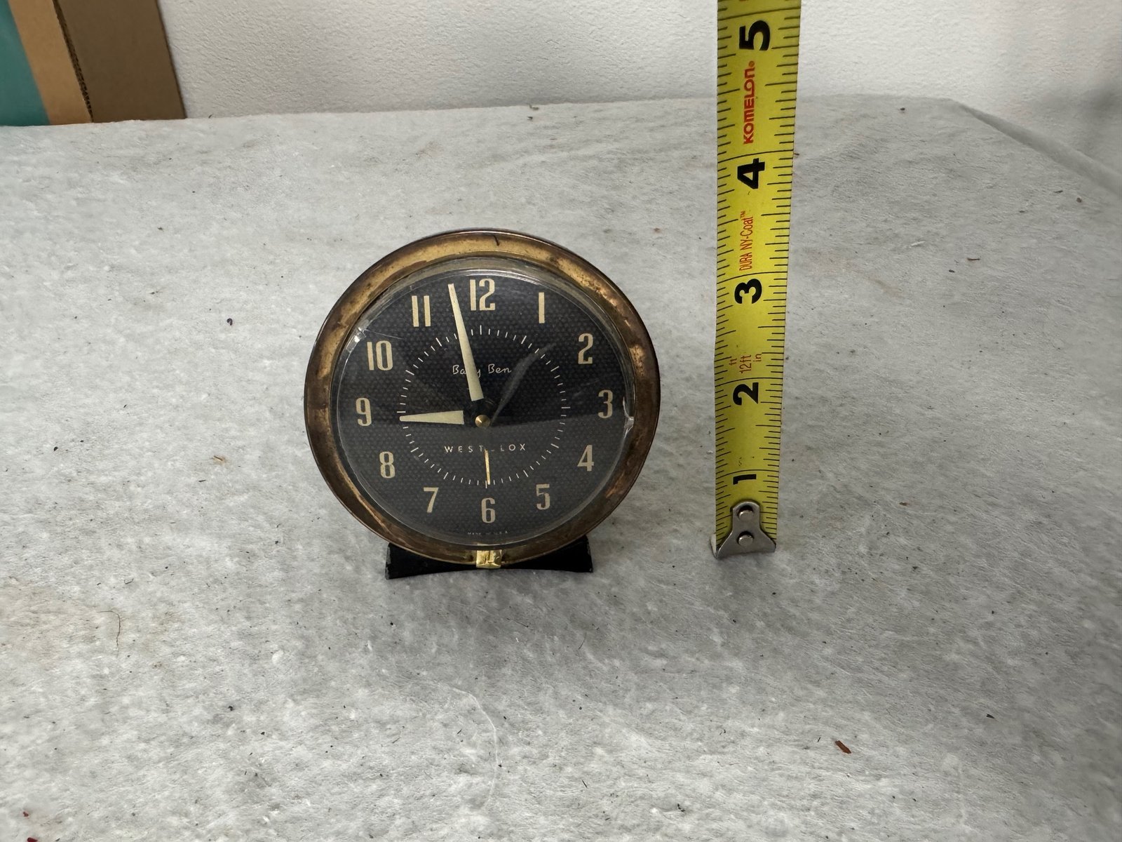 Small Metal Baby Ben Westclox Clock