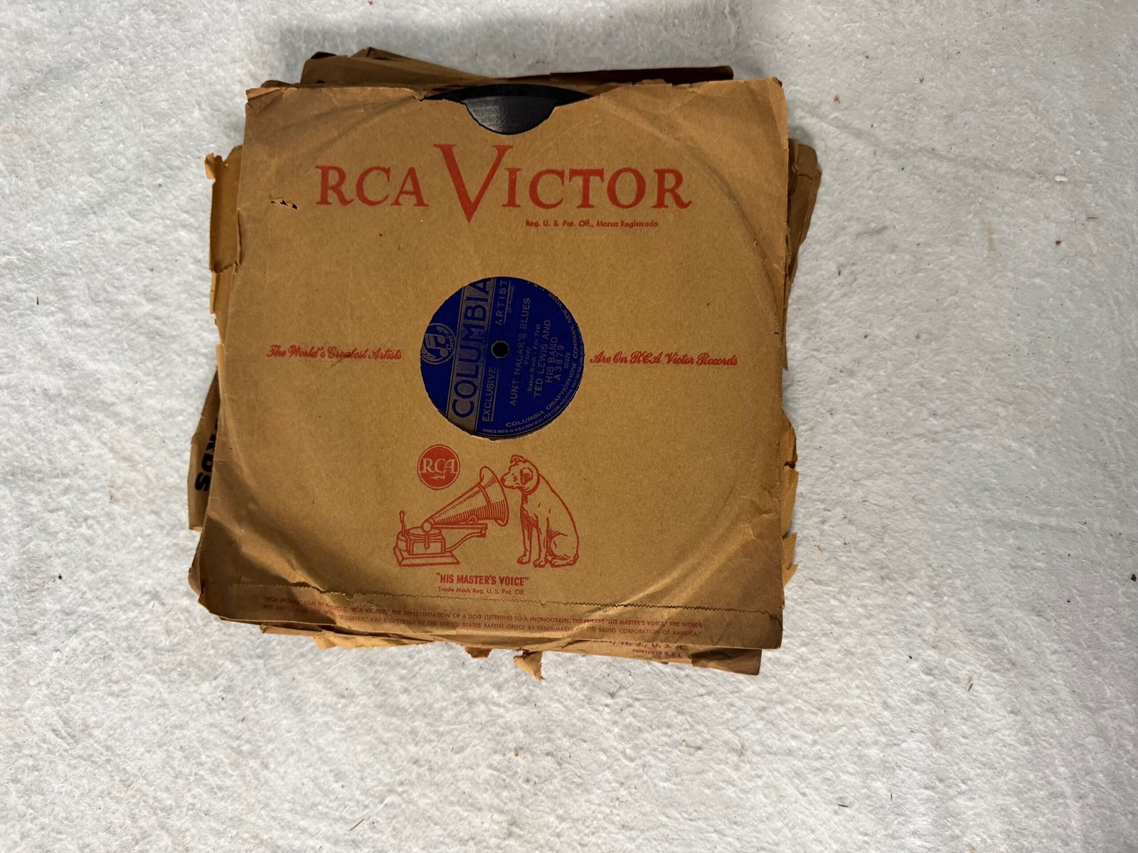 Assorted Stack of Very Old Vinyl Records