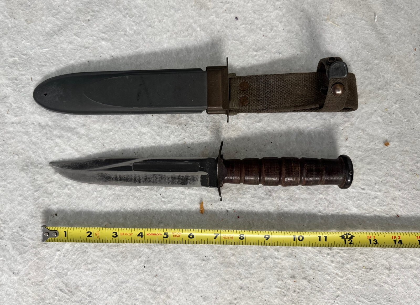 Antique Knife with Holder (guessing this is from the Army, but no identifying markers were found)