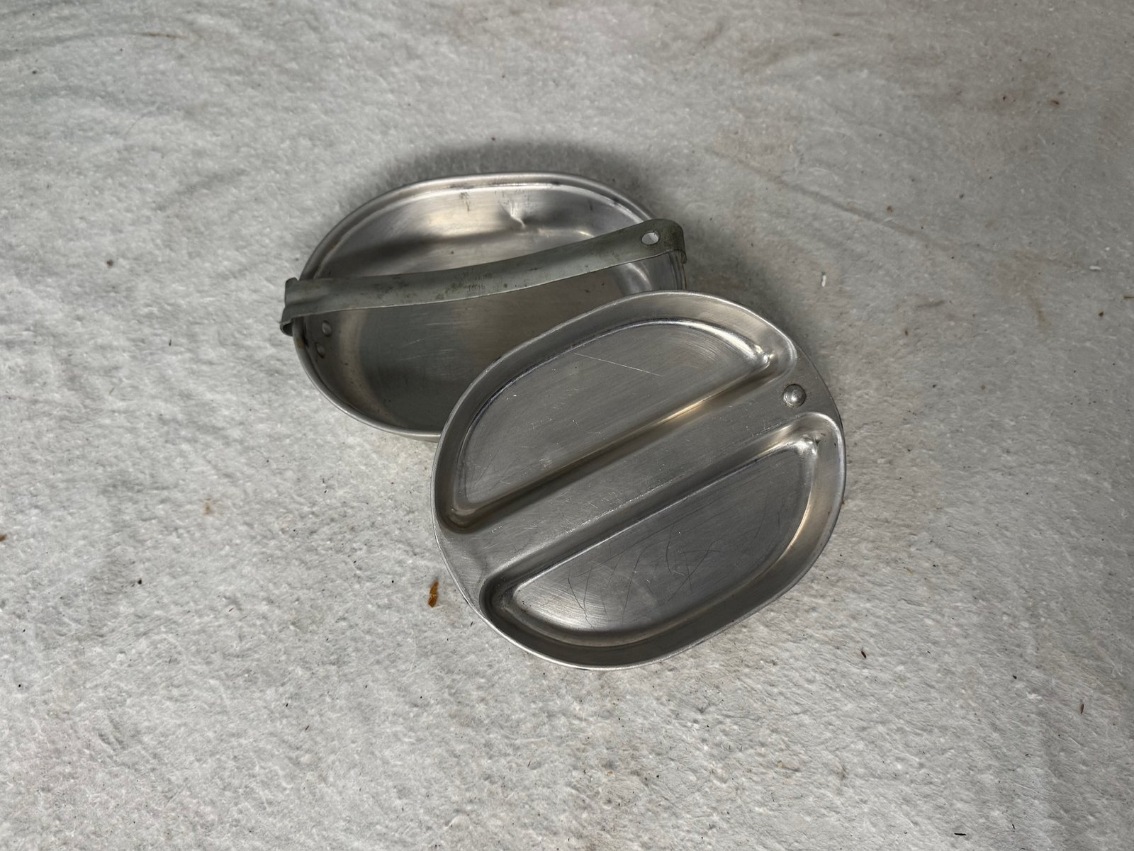 Antique Army Plate/Mess Tin with Lid – Stamped US 1945