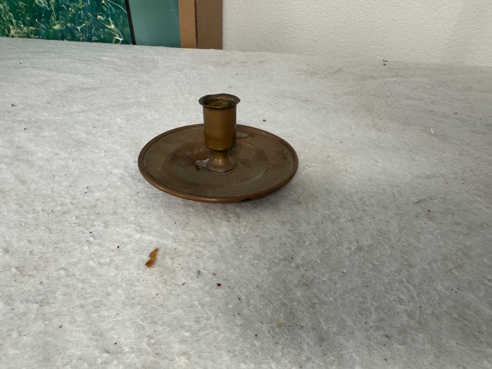 Antique Brass Taper Candle Holder